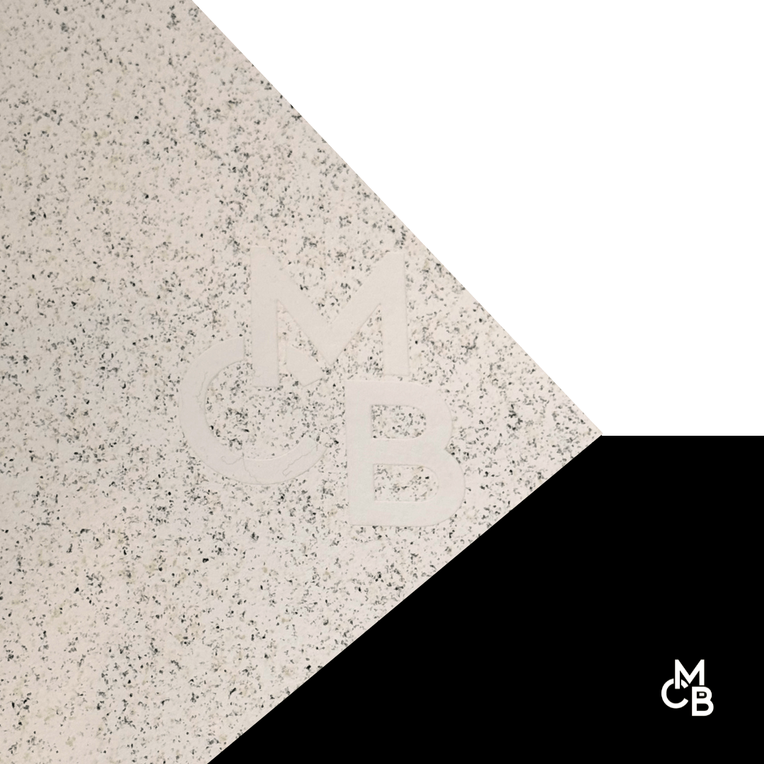 1/16" Rowmark Naturals Luna White Engraves White - 