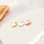 15mm Disc Necklace (Silver, Gold, or Rose Gold) and Optional Extra Discs, 1 Total, Metal Blank 44 - 