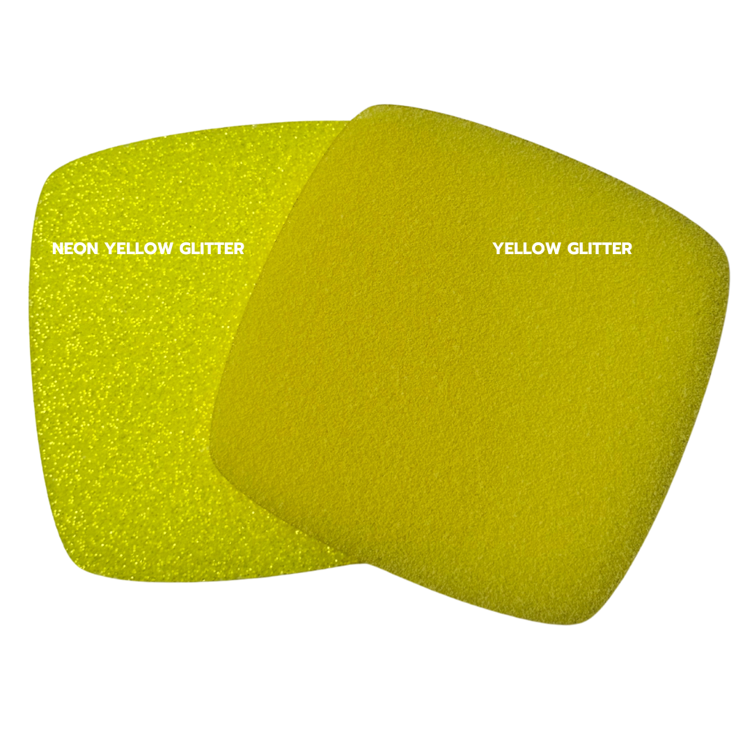 1/8" Yellow Glitter Cast Acrylic Sheets