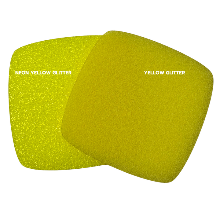 1/8" Yellow Glitter Cast Acrylic Sheets