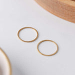 16mm Gold Stainless Steel Circle Linking Rings (Smooth), 10 Pieces, Connector 16 - 