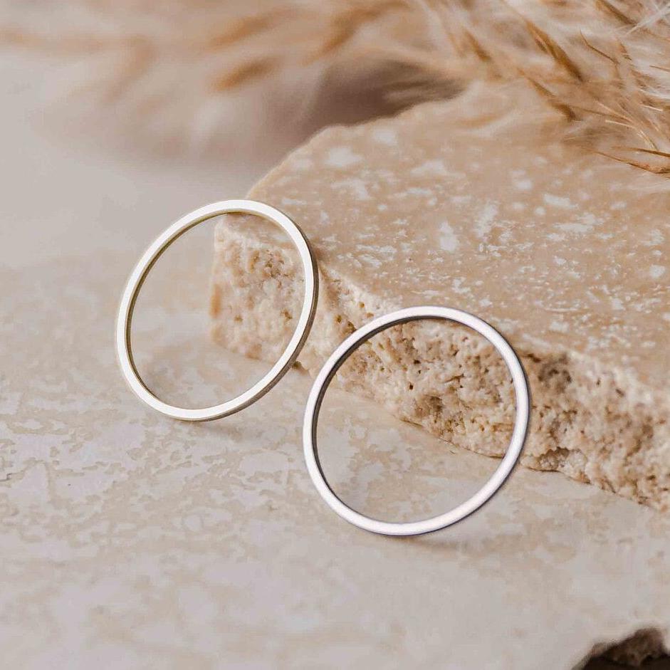 16mm Silver Stainless Steel Circle Linking Rings (Smooth), 10 Pieces, Connector 17 - 