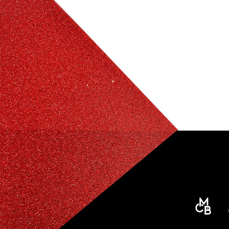 1/8" Bright Red Glitter Cast Acrylic Sheets - Acrylic Sheets