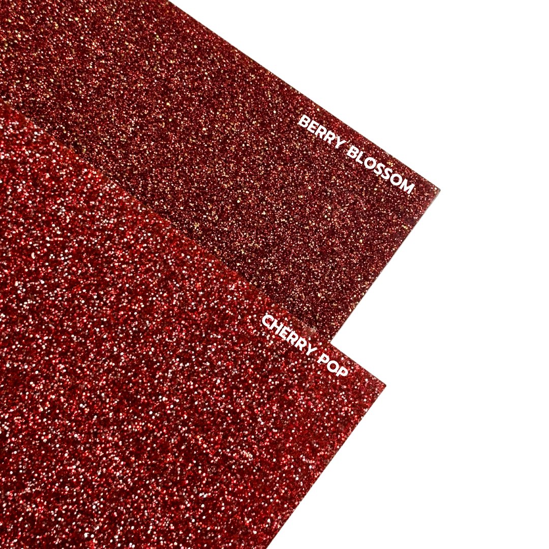 1/8" Cherry Pop Glitter Cast Acrylic Sheets - Acrylic Sheets