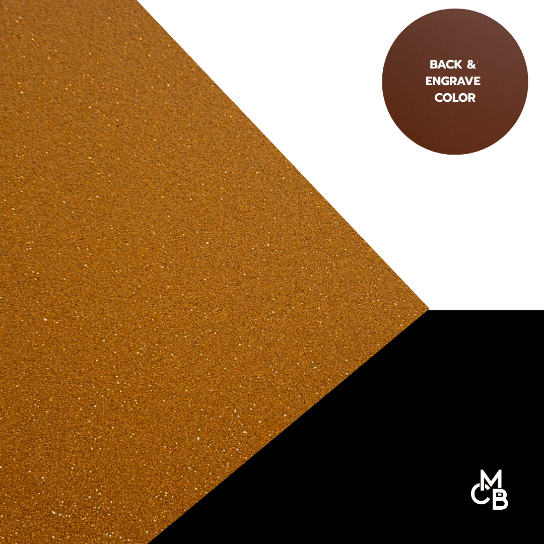 1/8" Copper Shimmer Glitter Cast Acrylic Sheets - Acrylic Sheets