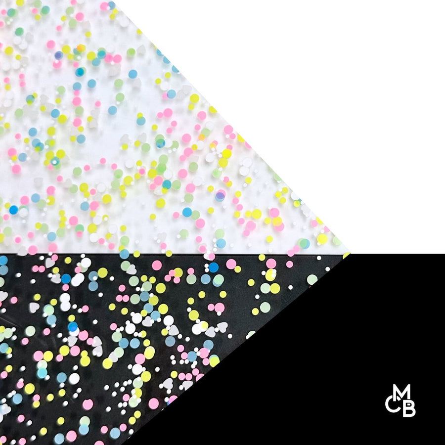 1/8" Dreamy Glitter Dots Cast Acrylic Sheets - Acrylic Sheets