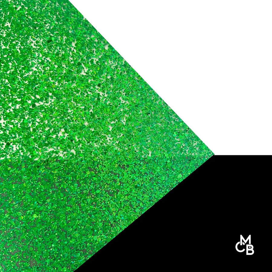 1/8" Emerald Dazzle Glitter Cast Acrylic Sheets - Acrylic Sheets