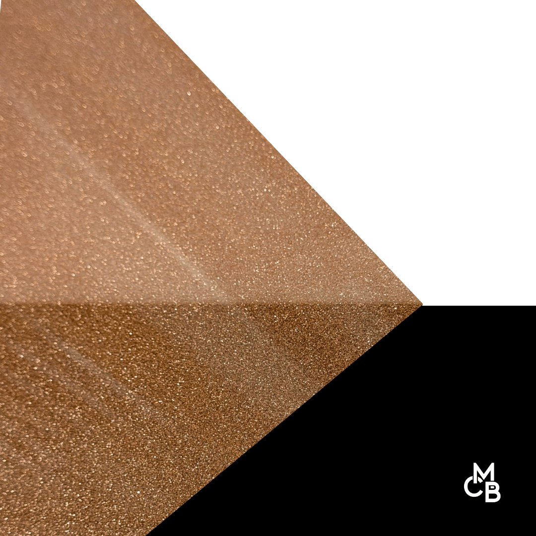 1/8" Fine Copper Sparkling Glitter Cast Acrylic Sheets - Acrylic Sheets