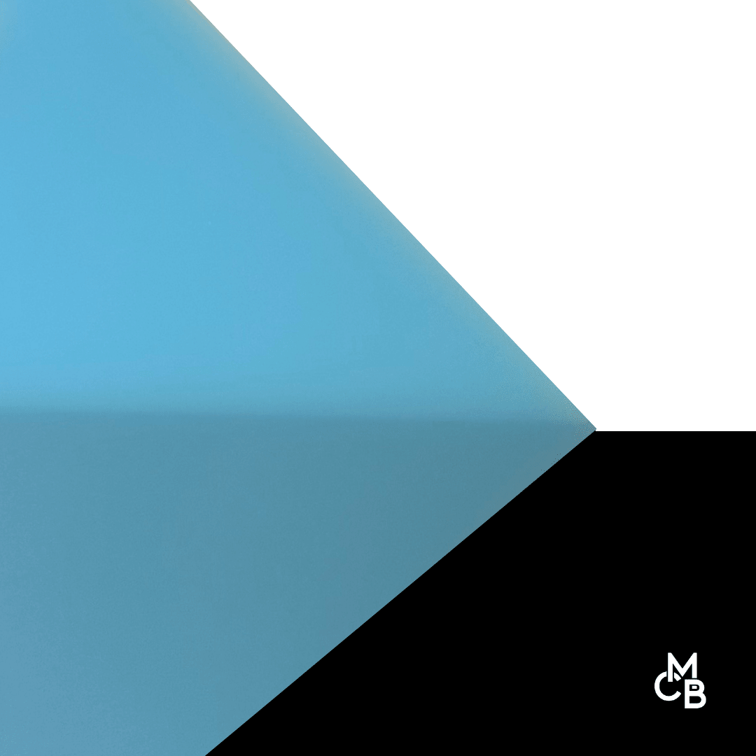 1/8" Frosted Light Cerulean Cast Acrylic Sheets | Matte/Gloss Finish Single Sided Matte - Acrylic Sheets