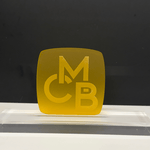1/8" Frosted Sunset Yellow Cast Acrylic Sheets Both Sides Matte - Acrylic Sheets