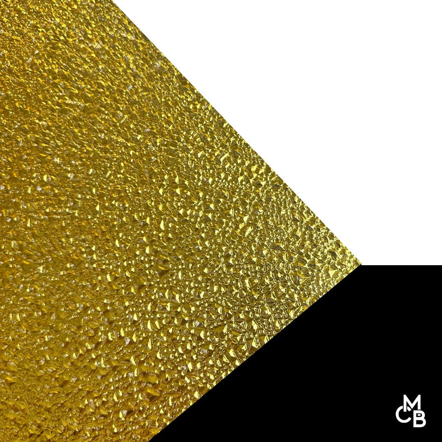 1/8" Gold Dragon's Hide Textured Mirror Acrylic Sheets - Acrylic Sheets