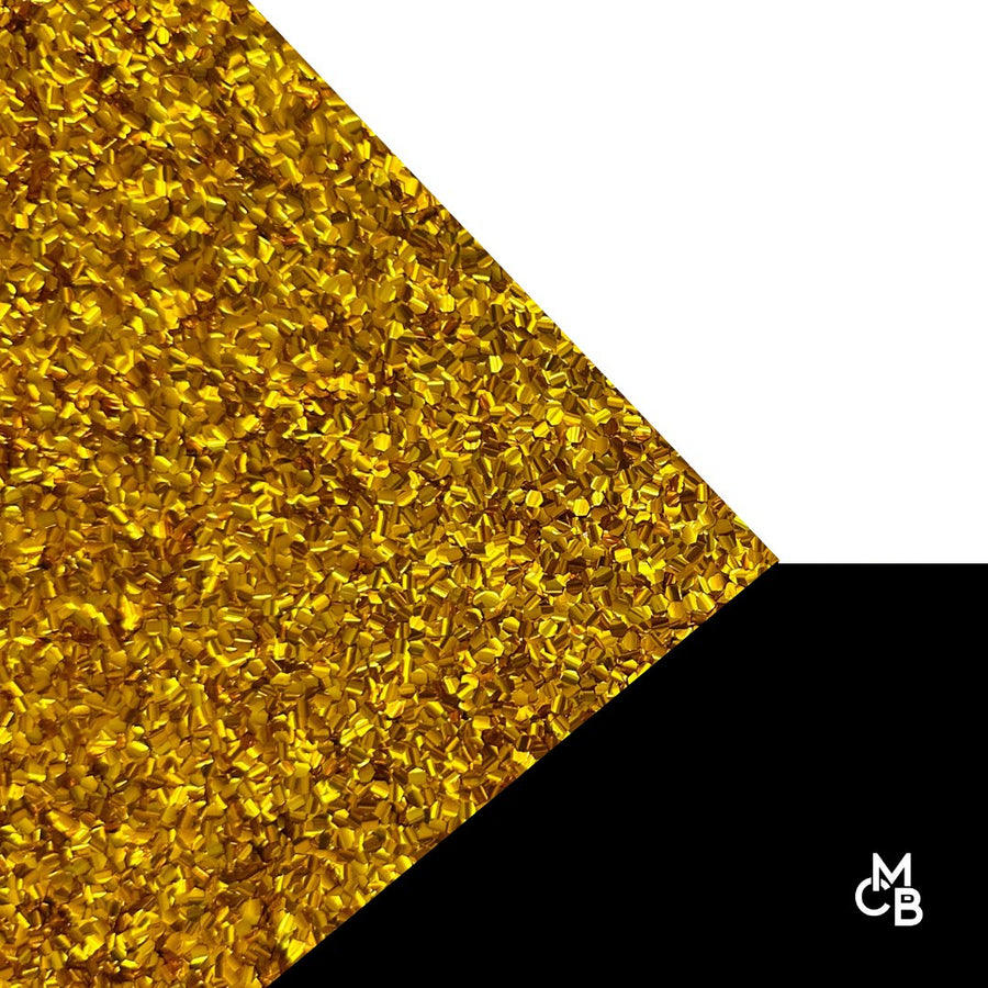 1/8" Gold Nugget Glitter Cast Acrylic Sheets - Acrylic Sheets