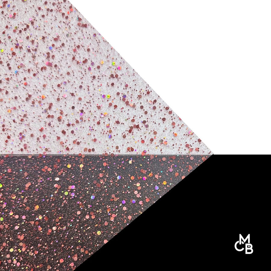 1/8" Holographic Pink Hexy Glitter Dots Cast Acrylic Sheets - Acrylic Sheets