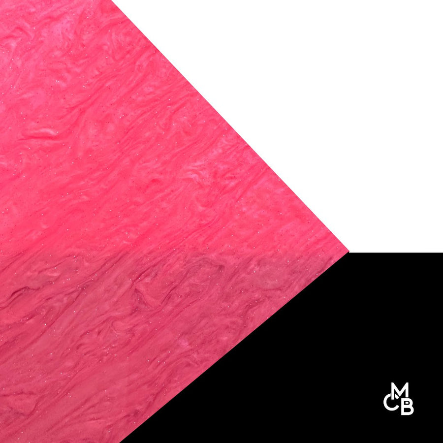 1/8" Hot Pink Marbled Glitter Cast Acrylic Sheets - Acrylic Sheets