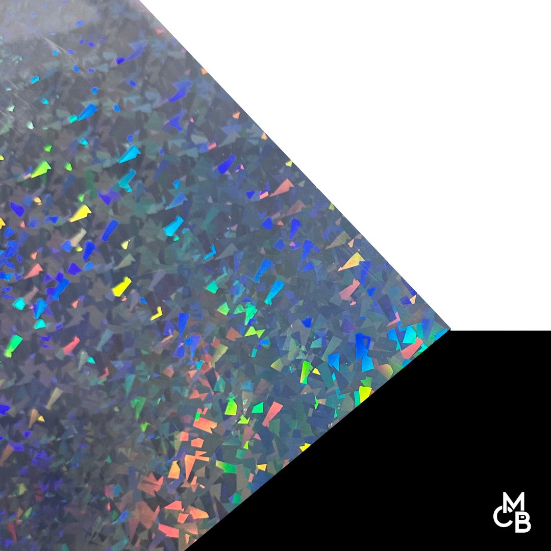 1/8" Iridescent Crystal on Black Acrylic Sheets - Acrylic Sheets