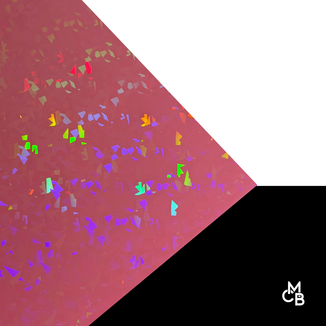 1/8" Iridescent Crystal on Pink Acrylic Sheets - Acrylic Sheets