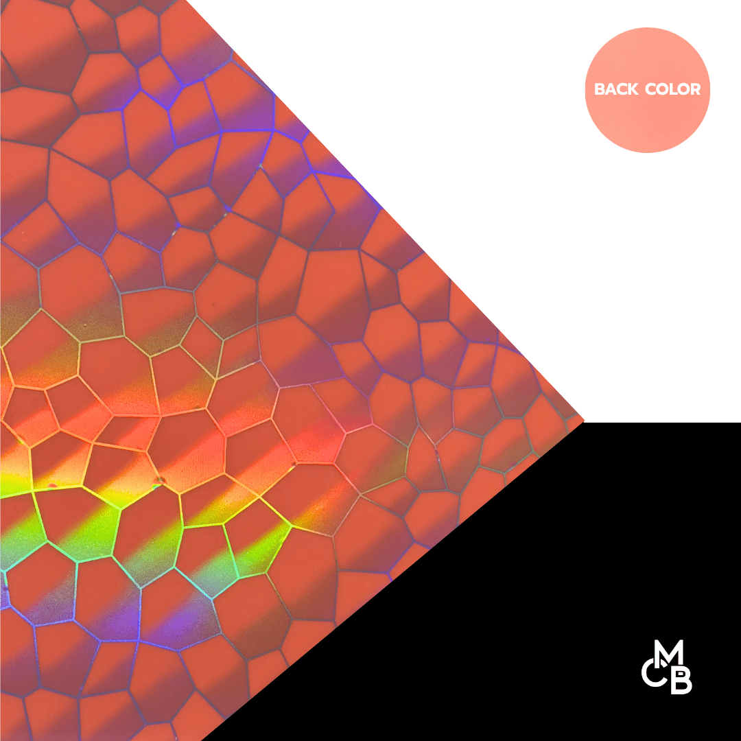 1/8" Iridescent Scales on Coral Acrylic Sheets - Acrylic Sheets