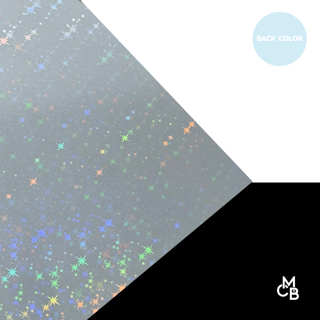 1/8" Iridescent Stars on Baby Blue Acrylic Sheets - Acrylic Sheets