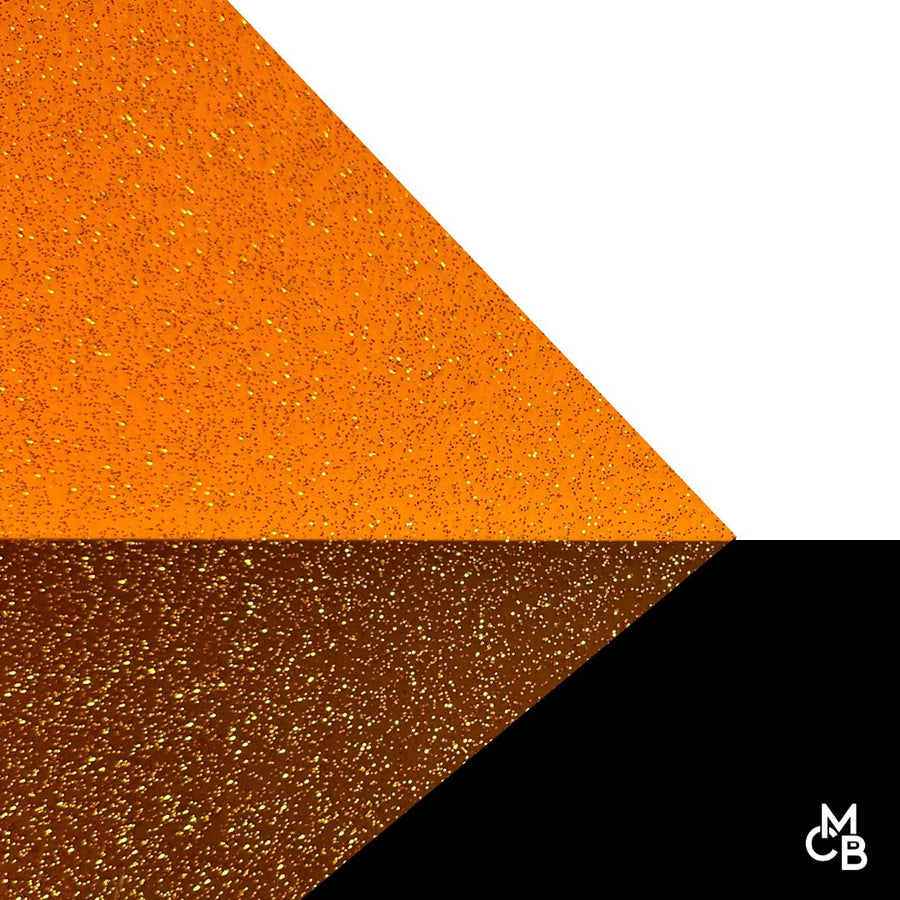 1/8" Orange Glitter Jellies Cast Acrylic Sheets - Acrylic Sheets