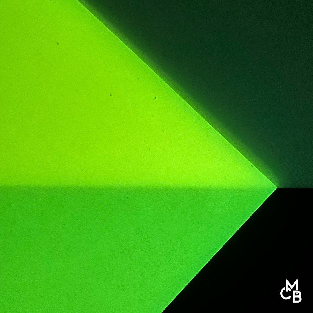 1/8" Orange Glow in the Dark Cast Acrylic Sheets - Acrylic Sheets