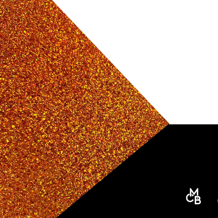 1/8" Orange Razzle Dazzle Glitter Cast Acrylic Sheets - Acrylic Sheets