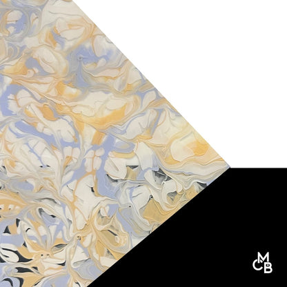 1/8" Peach Beach Paint Pour Cast Acrylic Sheets - Acrylic Sheets