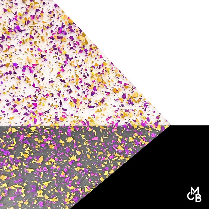 1/8" Pirate's Holographic Flake Glitter Cast Acrylic Sheets - Acrylic Sheets