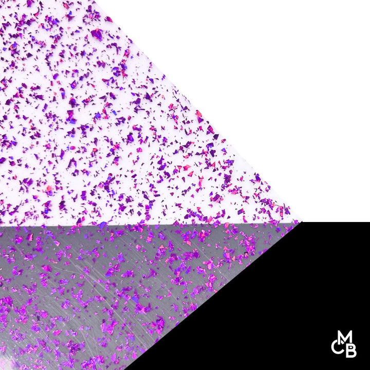1/8" Purple Flake Glitter Cast Acrylic Sheets - Acrylic Sheets