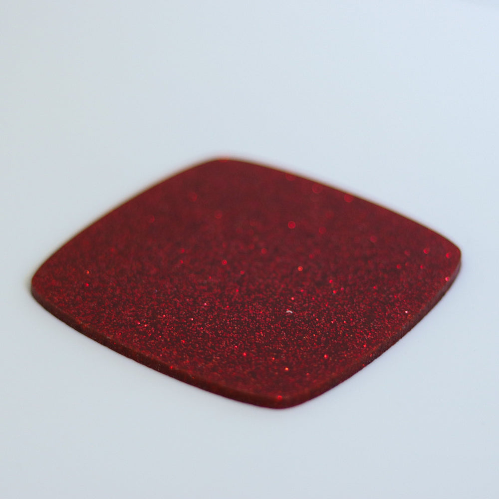 1/8" Red Glitter 2 Cast Acrylic Sheets (DISCONTINUED) - Acrylic Sheets