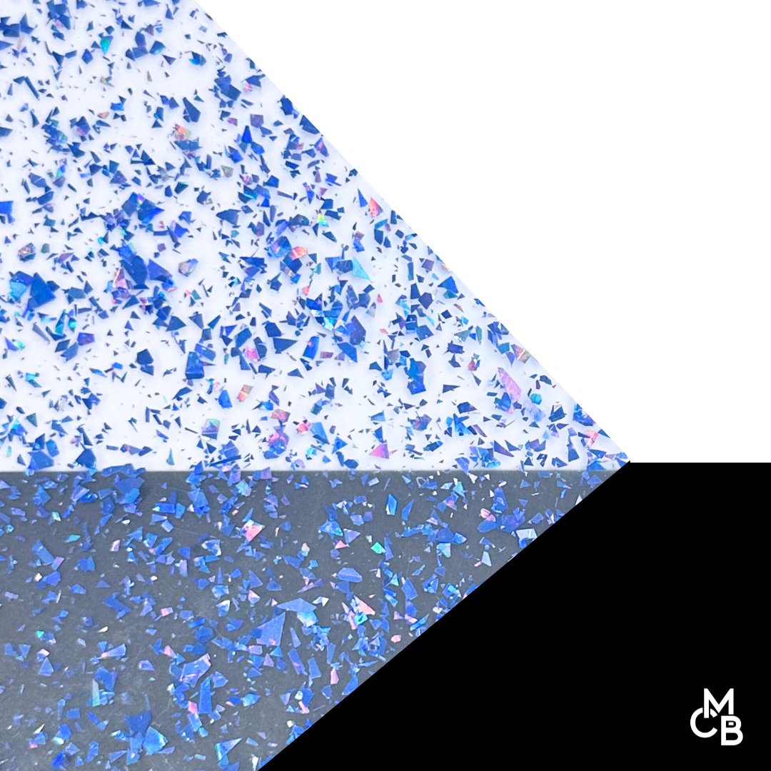 1/8" Royal Flake Glitter Cast Acrylic Sheets - Acrylic Sheets