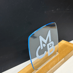 1/8" Transparent Edge Glow Blue Cast Acrylic Sheets - Acrylic Sheets