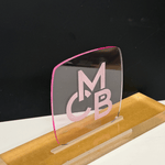 1/8" Transparent Edge Glow Pink Cast Acrylic Sheets | L025 - Acrylic Sheets