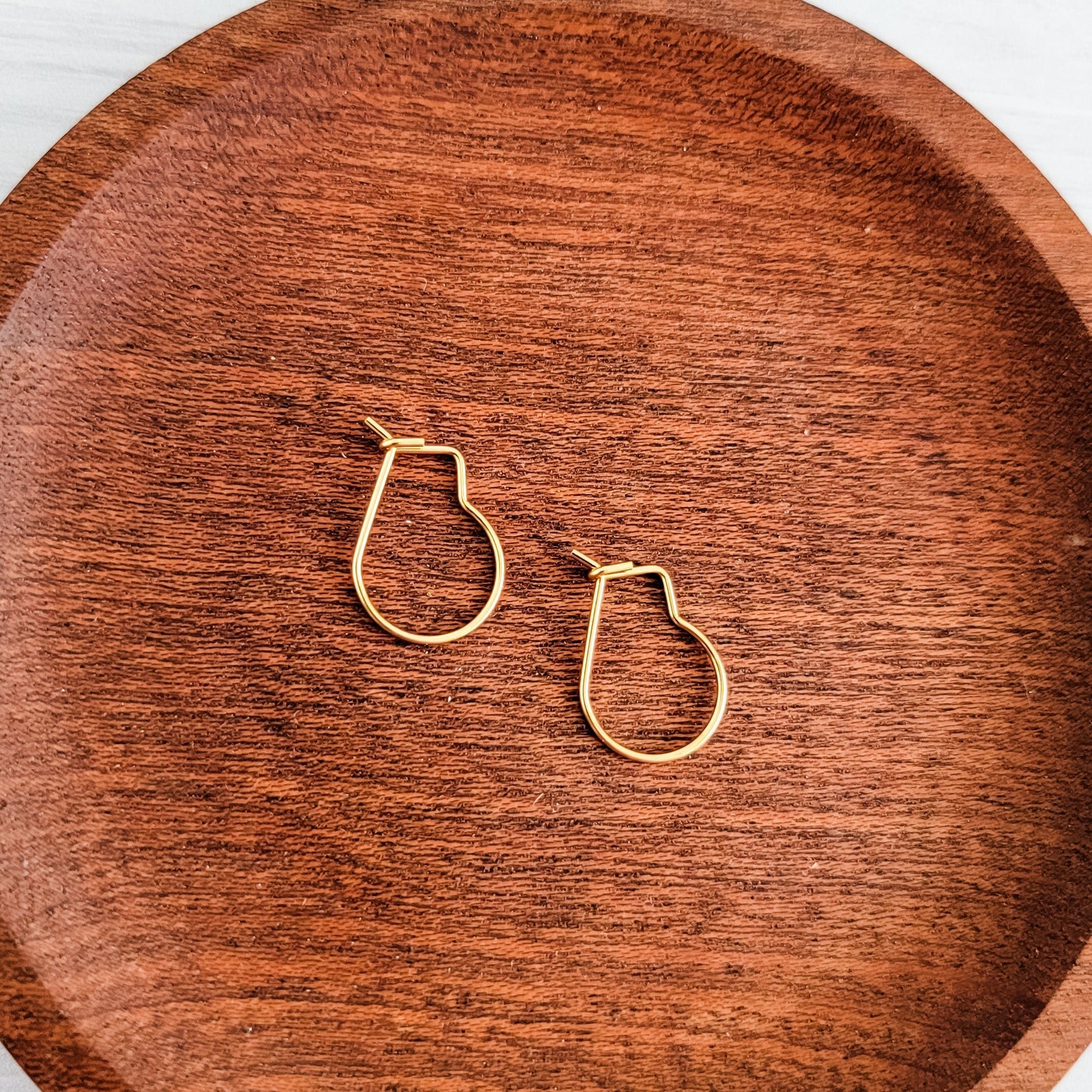 18mm Gold Stainless Steel Kidney Hook, 20 Pieces, Earring Hook 5 - 