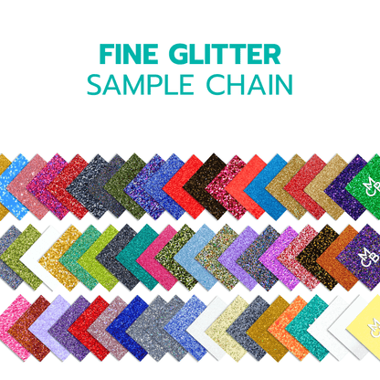 2" Sample Bundle - 1/8" Fine Glitter Acrylic Sheets - Acrylic Sheet Bundles