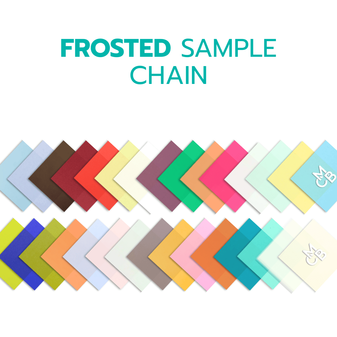 2" Sample Bundle - 1/8" Frosted Acrylic Sheets - Acrylic Sheet Bundles