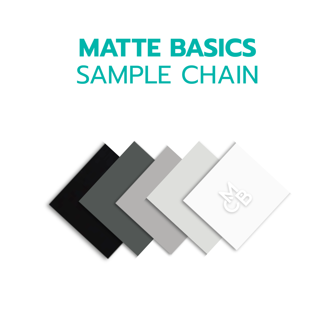 2" Sample Bundle - 1/8" Matte Basics Acrylic Sheets - Acrylic Sheet Bundles