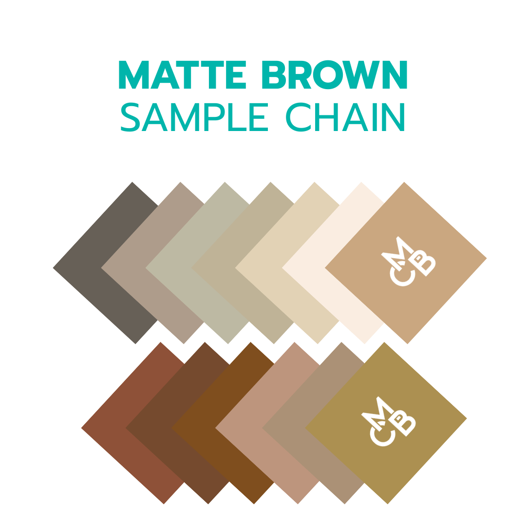 2" Sample Bundle - 1/8" Matte Browns Acrylic Sheets - Acrylic Sheet Bundles