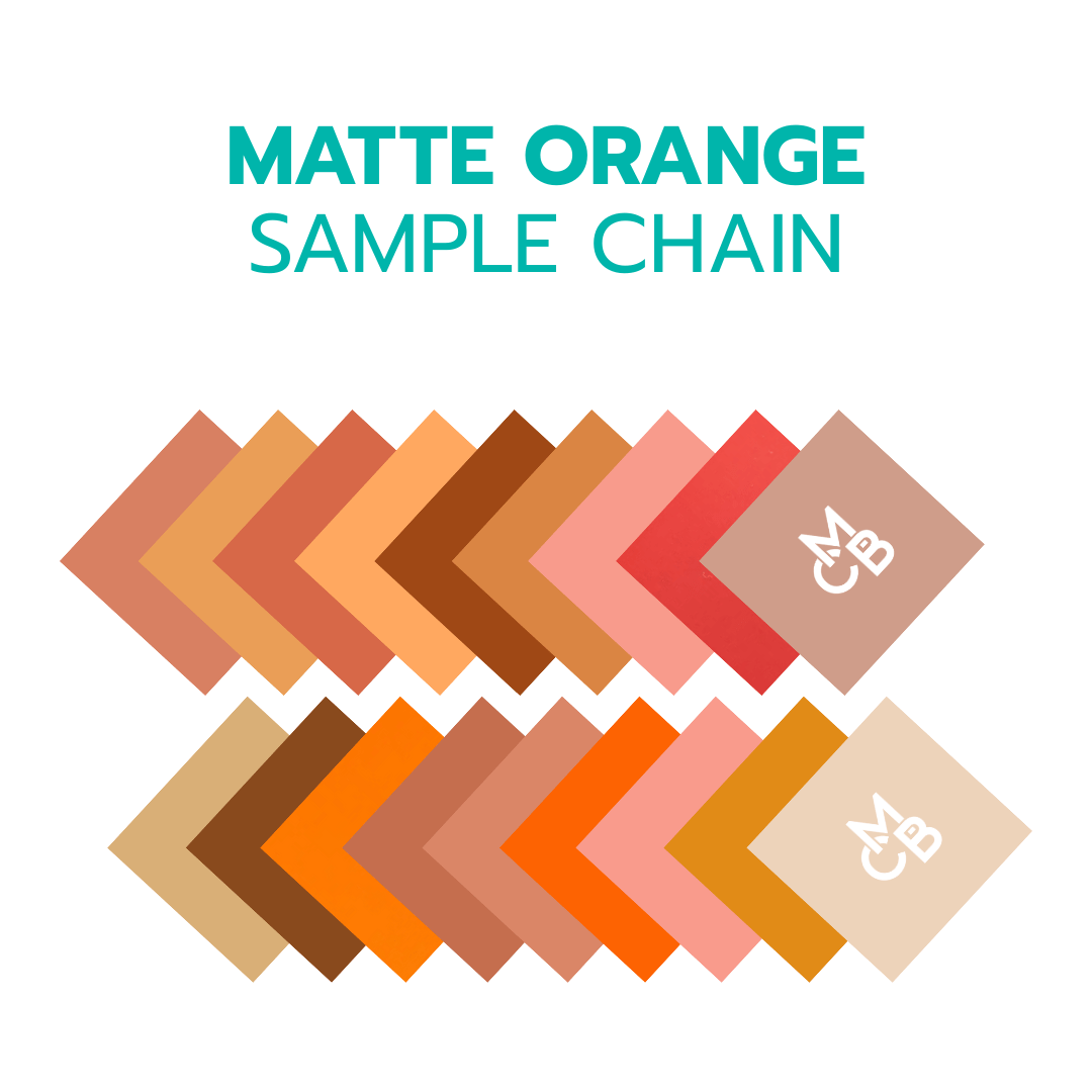 2" Sample Bundle - 1/8" Matte Oranges Acrylic Sheets - Acrylic Sheet Bundles