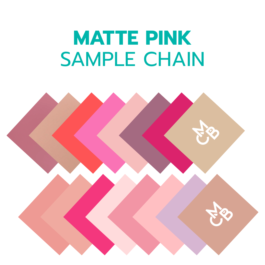 2" Sample Bundle - 1/8" Matte Pink's Acrylic Sheets - Acrylic Sheet Bundles