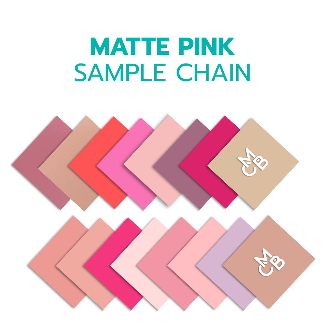 2" Sample Bundle - 1/8" Matte Pink's Acrylic Sheets - Acrylic Sheet Bundles