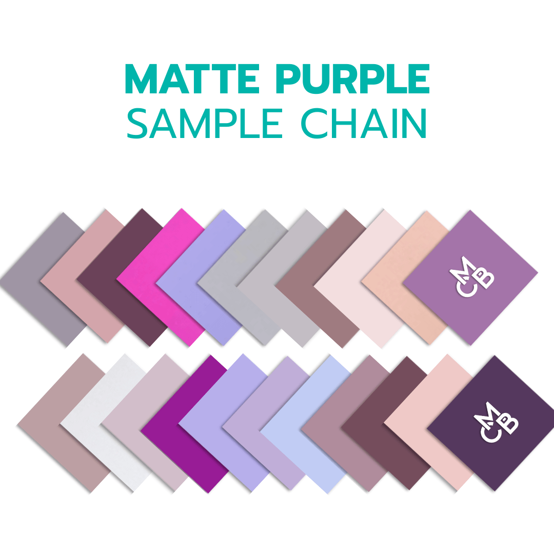 2" Sample Bundle - 1/8" Matte Purple Acrylic Sheets - Acrylic Sheet Bundles