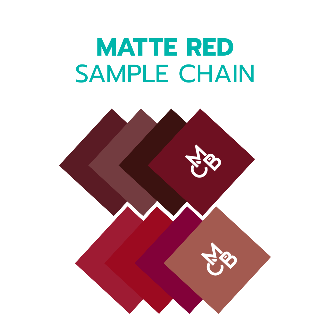 2" Sample Bundle - 1/8" Matte Reds Acrylic Sheets - Acrylic Sheet Bundles