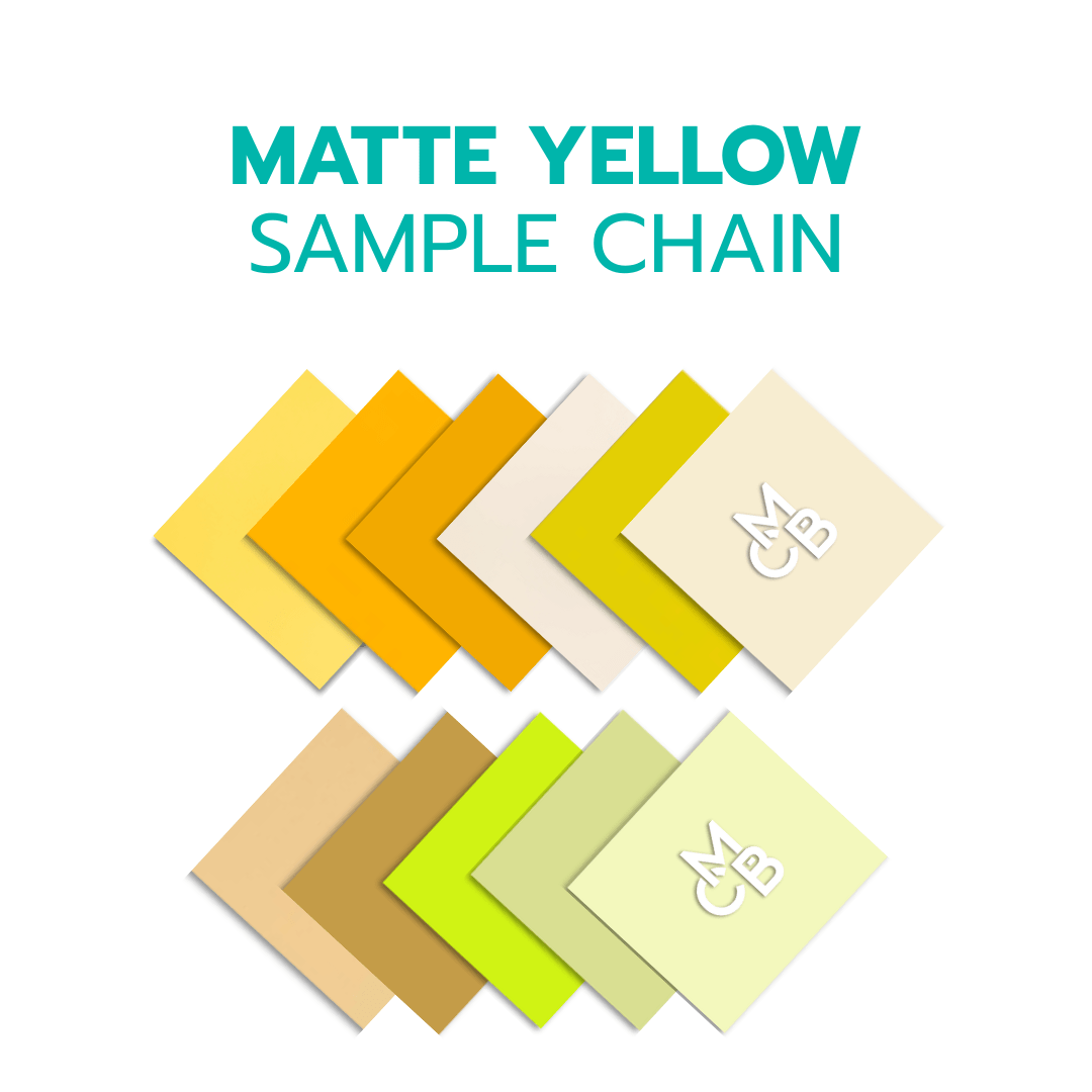 2" Sample Bundle - 1/8" Matte Yellows Acrylic Sheets - Acrylic Sheet Bundles