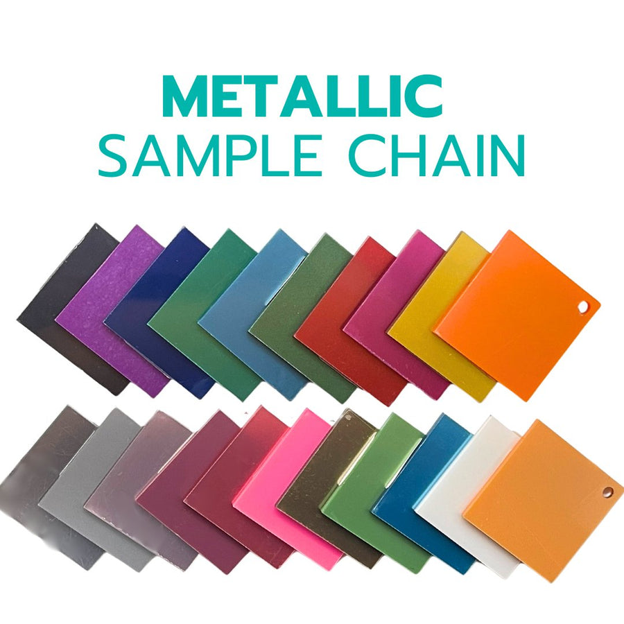2" Sample Bundle - 1/8" Metallic Acrylic Sheets - Acrylic Sheet Bundles