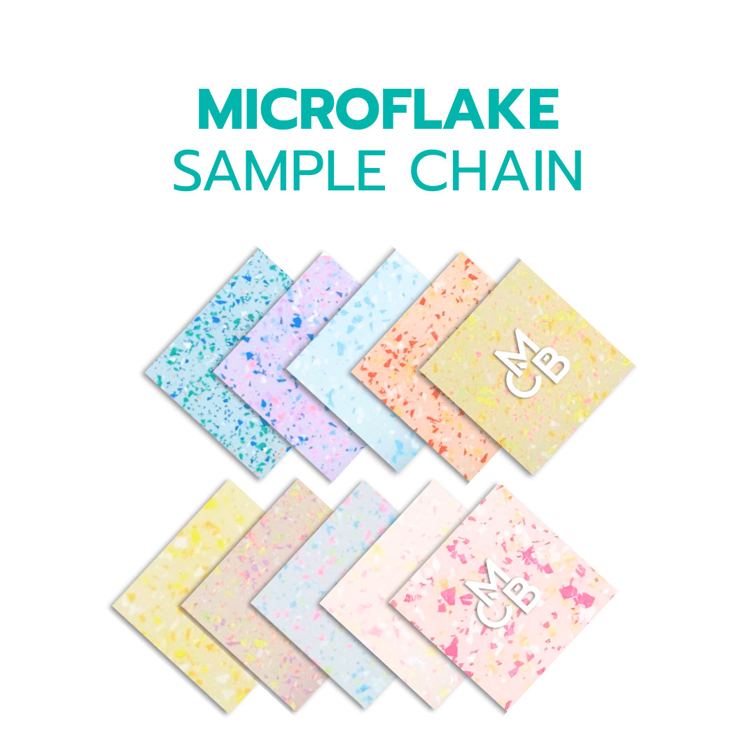 2" Sample Bundle - Microflake Glitters Acrylic Sheets - Acrylic Sheet Bundles