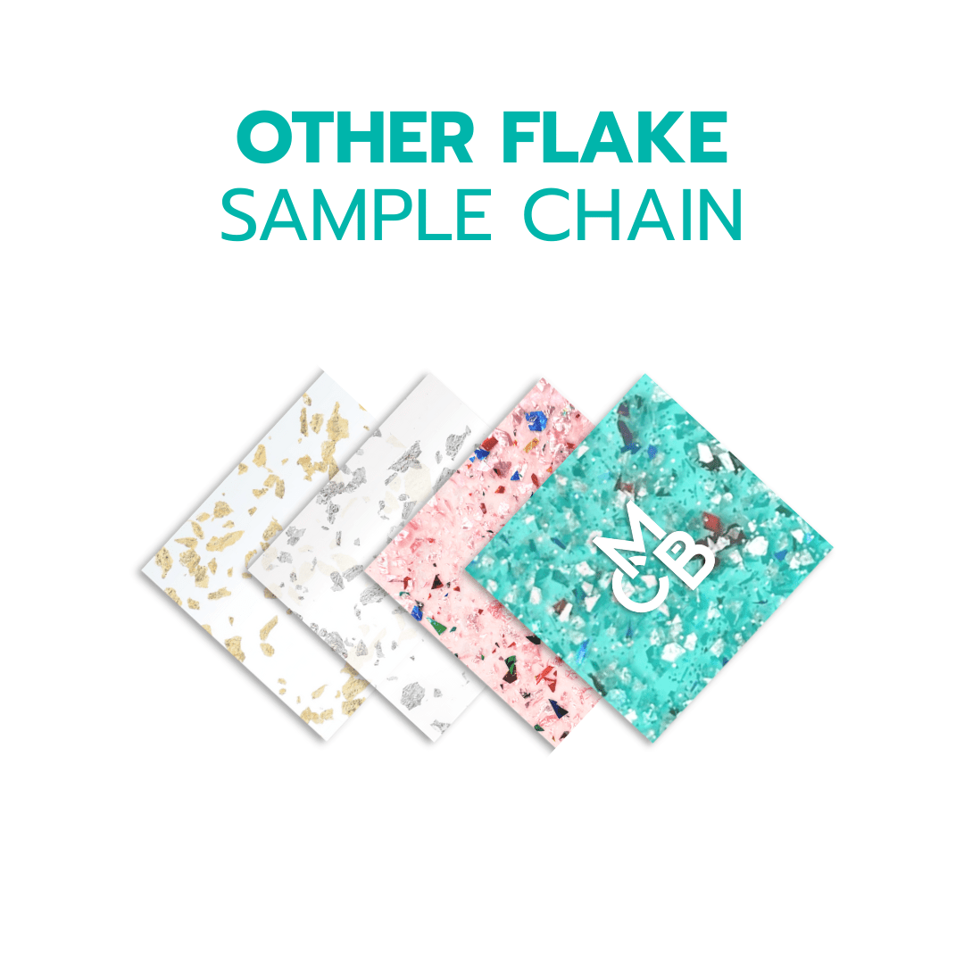 2" Sample Bundle - Other Flake Glitter Acrylic Sheets - Acrylic Sheet Bundles