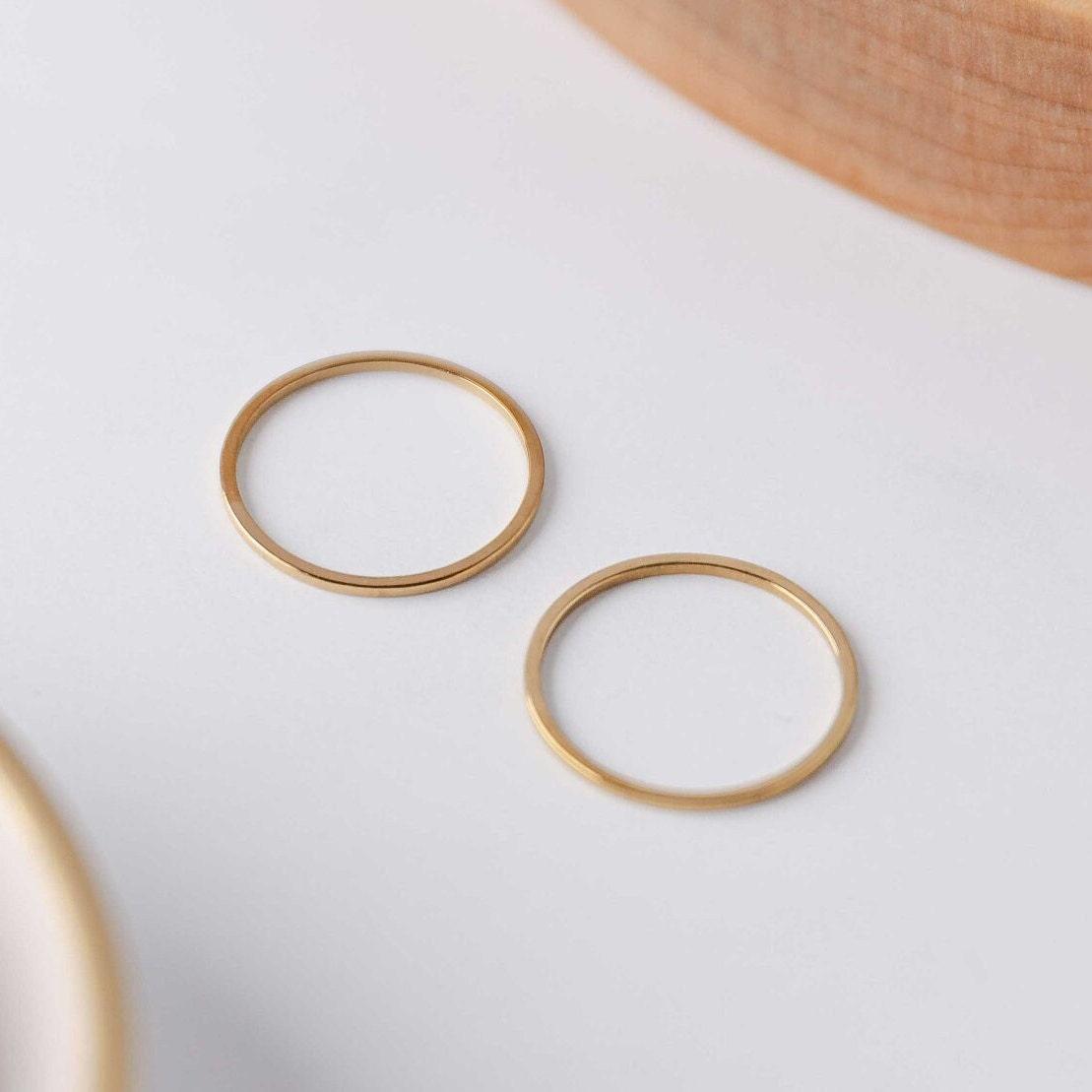 20mm Gold Stainless Steel Circle Linking Rings (Smooth), 10 Pieces, Connector 15 - 