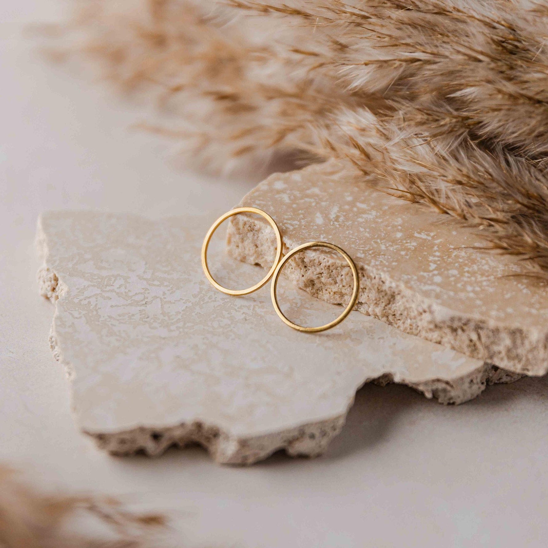 20mm Gold Stainless Steel Circle Linking Rings (Smooth), 10 Pieces, Connector 15 - 