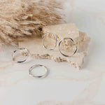 20mm Silver Circle Alloy Twisted Linking Rings, 10 Pieces, Connector 48 - 