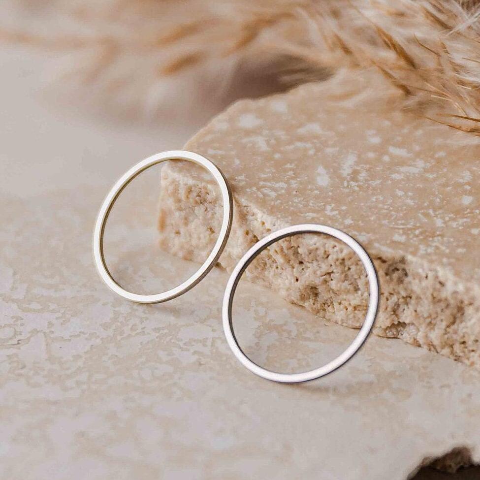 20mm Silver Stainless Steel Circle Linking Rings (Smooth), 10 Pieces, Connector 14 - 